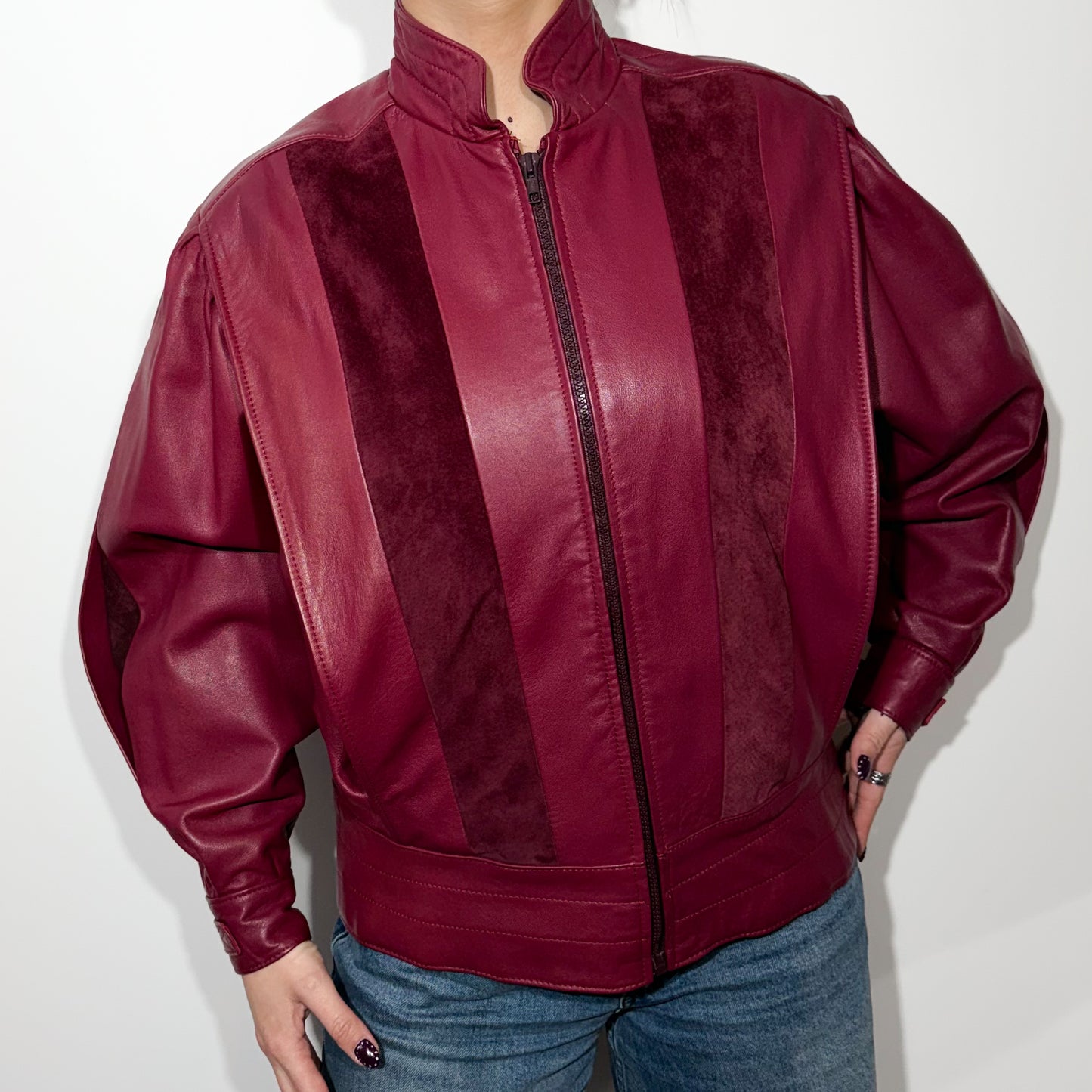 Veste en cuir Vintage