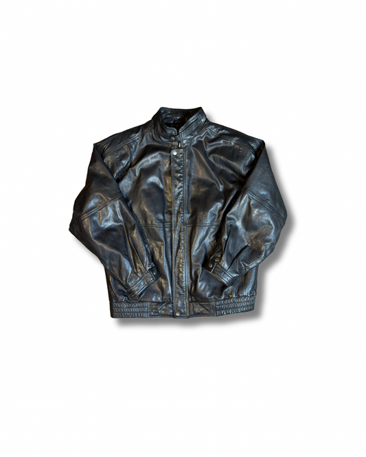 Veste en cuir Kiabi